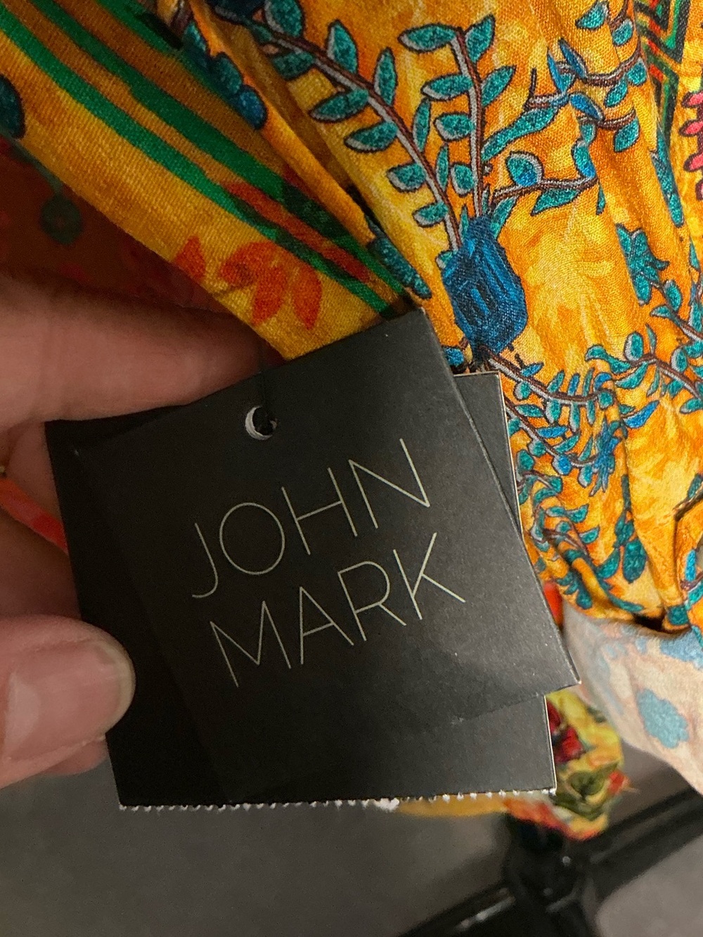 John Mark embroidered bohemian floral tunic top - Picture 8 of 10
